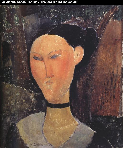 Amedeo Modigliani Woman with a Velvert Ribbon (mk39)